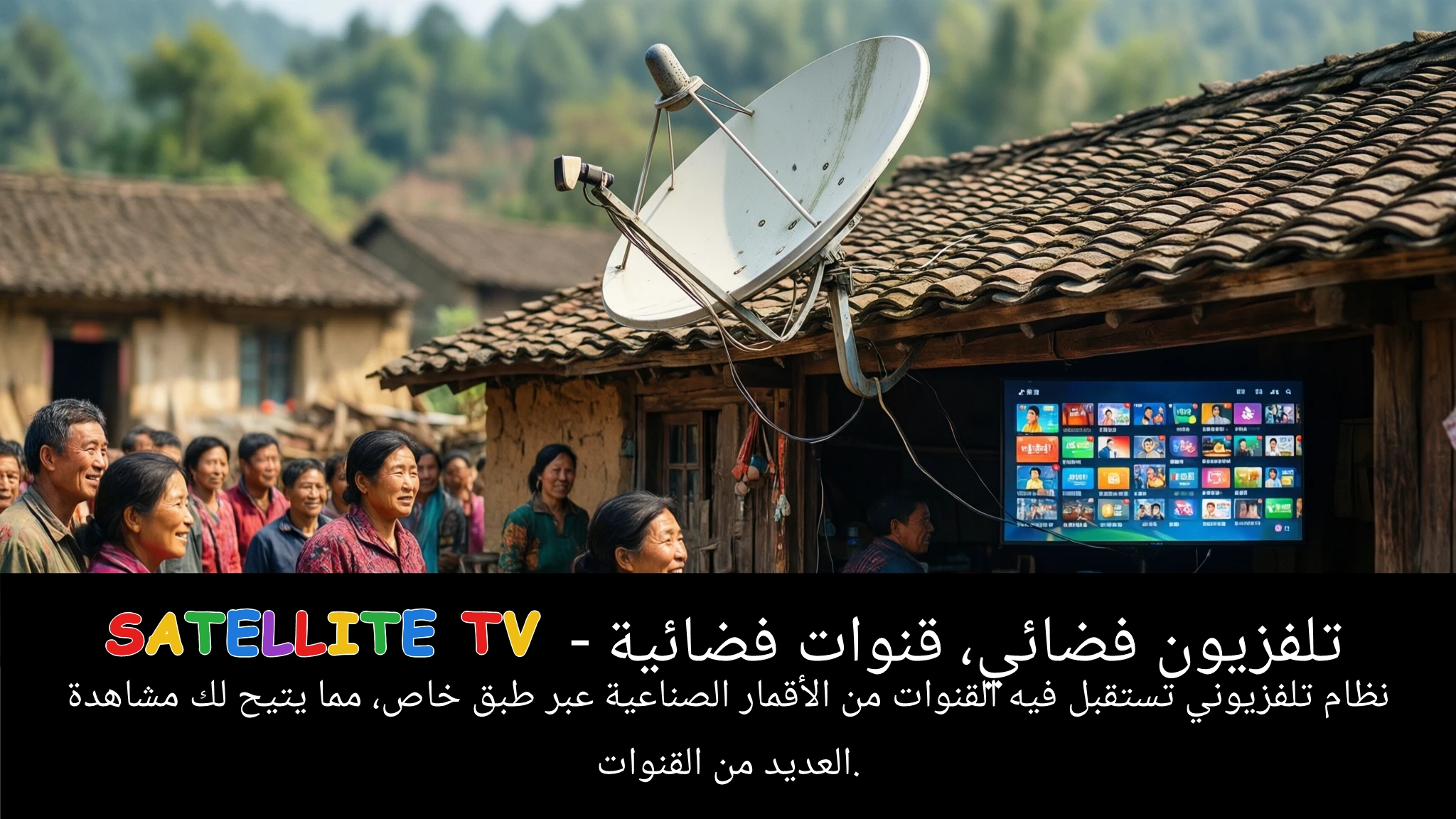 Arabic Illustration for satellite TV